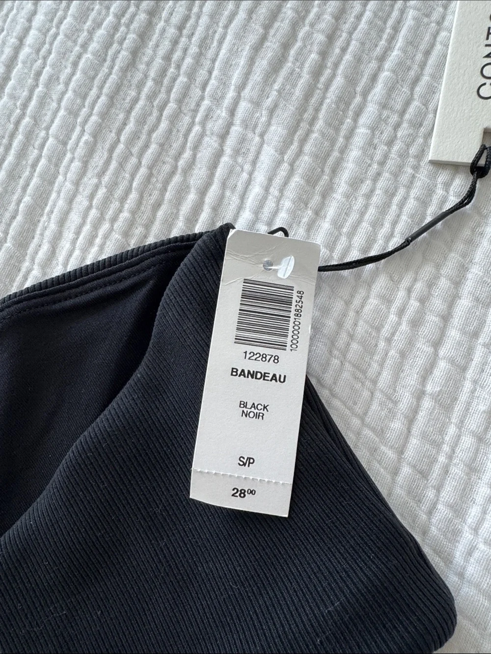 Aritzia black bandeau top